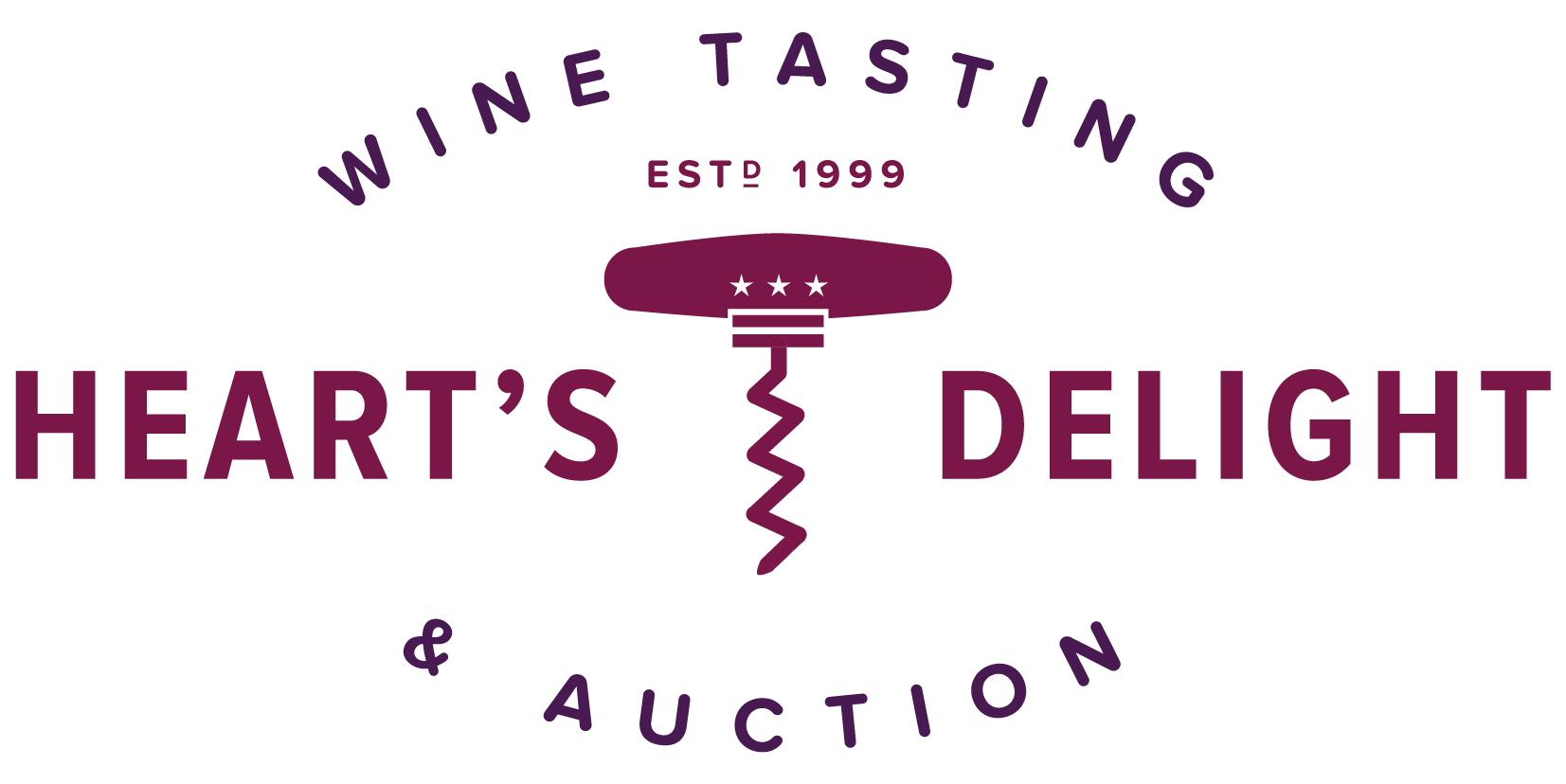 American Heart Association Heart’s Delight Wine Tasting and Auction Est. 1999 Logo